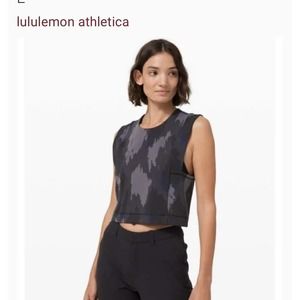 Lululemon Robert Geller Take The Moment Cropped Tank Camo Print All Over M/L